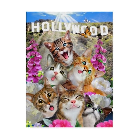 Howard Robinson 'Kittens In Hollywood' Canvas Art,14x19